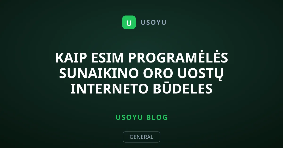 Kaip eSIM programėlės sunaikino oro uostų interneto būdeles